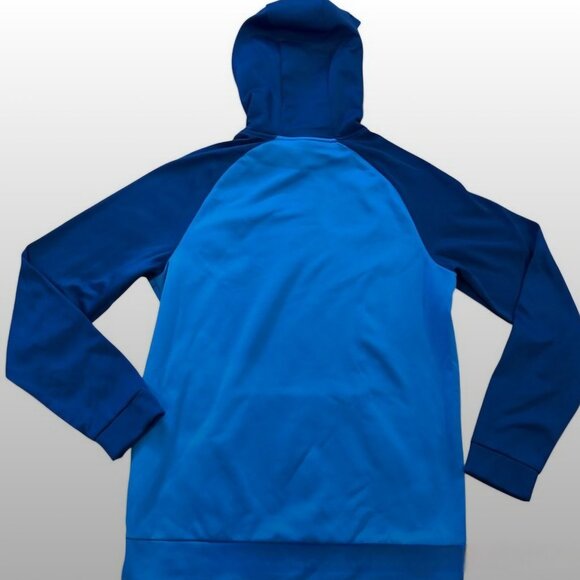 Nike Dri-FIT Men’s Hoodie Size M Blue Fleece-Lined Pullover Sweatshirt Athletic - Picture 2 of 8